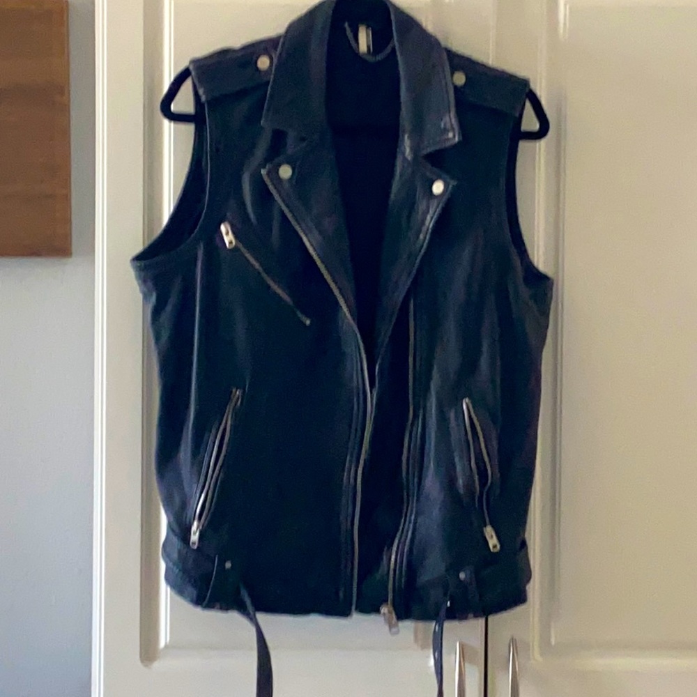 Top Shop Faux Leather Vest